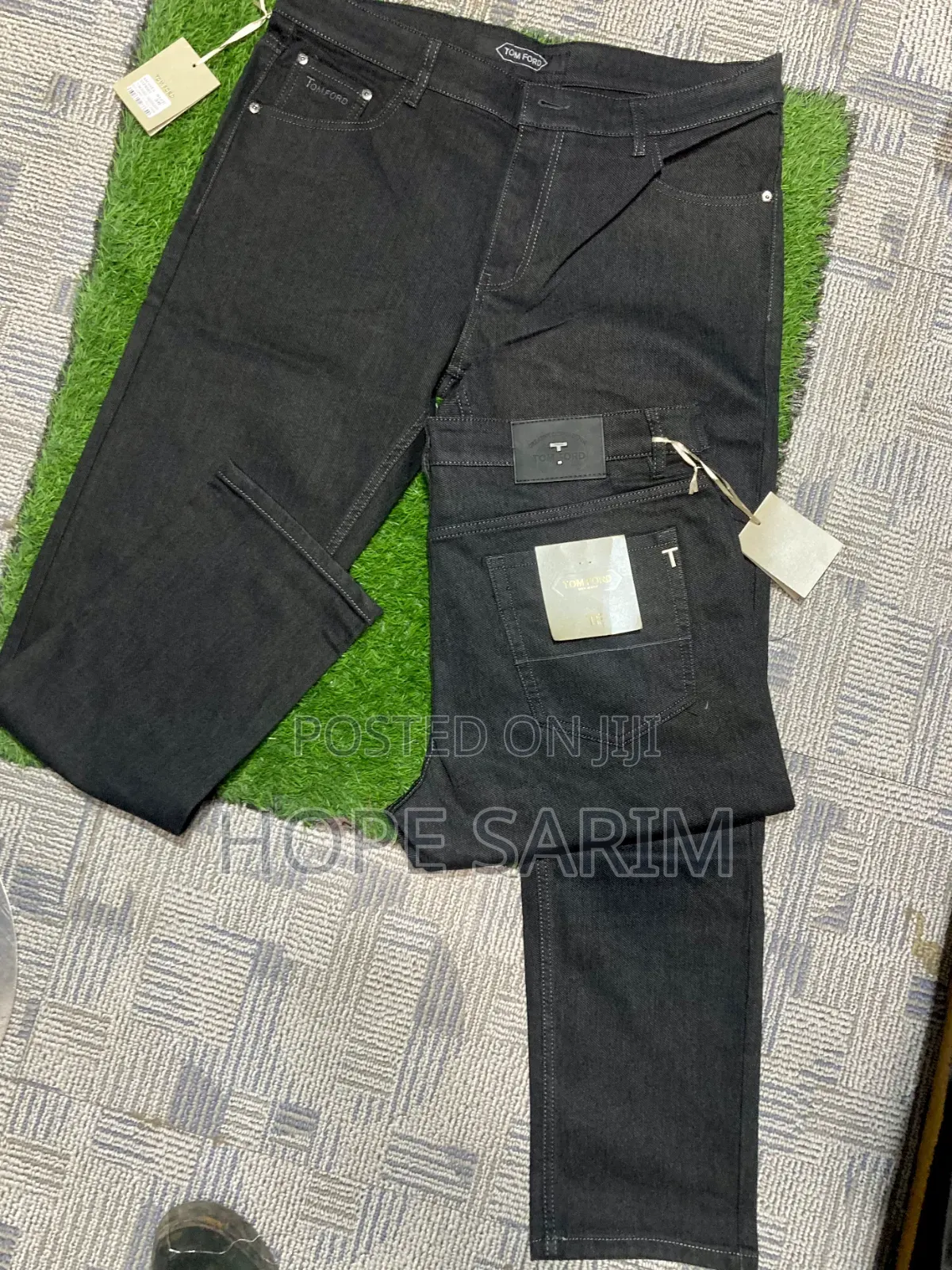 Premium Tom Ford Men's Luxury Black Jeans
