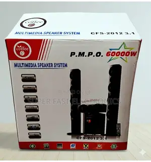 Coffee Multimedia Speaker System 60000w Pmpo Powerful Sound System