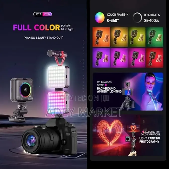 . Portable RGB Video Light.