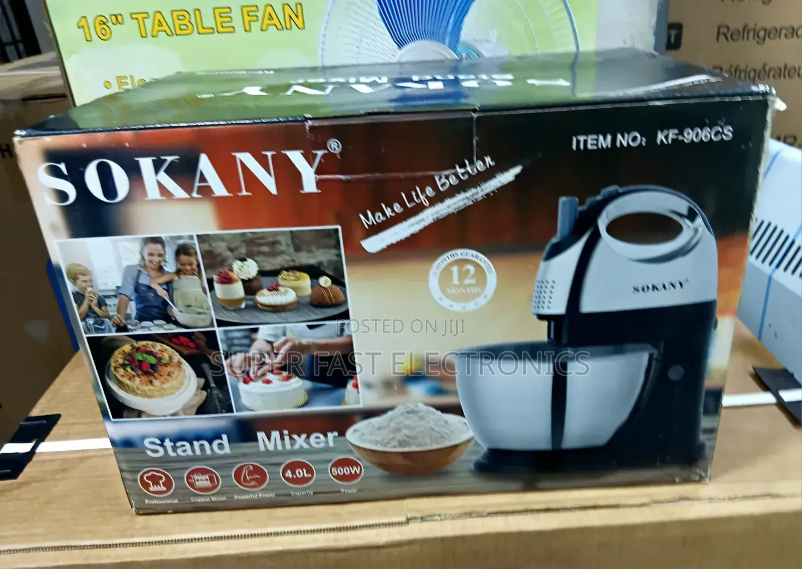 Sokany 4.0l 500w Professional Stand Mixer (Model: Kf-906cs)