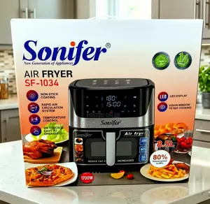 Sonifer 8.5l 1700w Digital Air Fryer With Vision Window