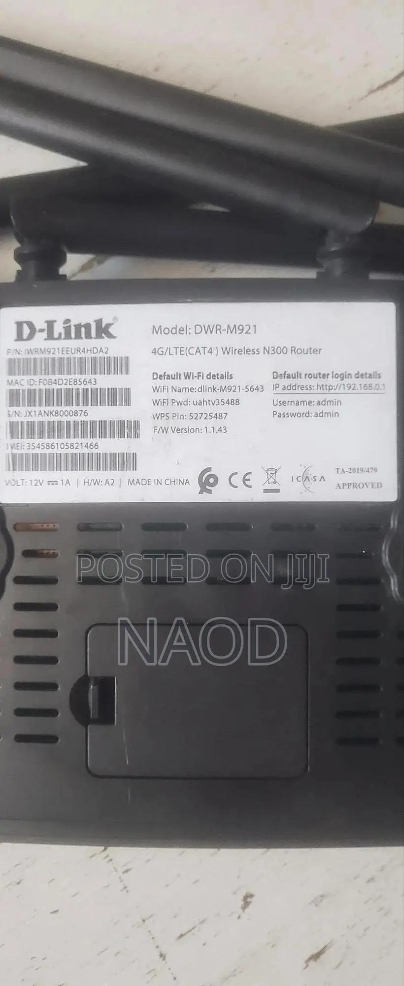 D-Link DWR-M921 4g Lte Wireless N300 Router