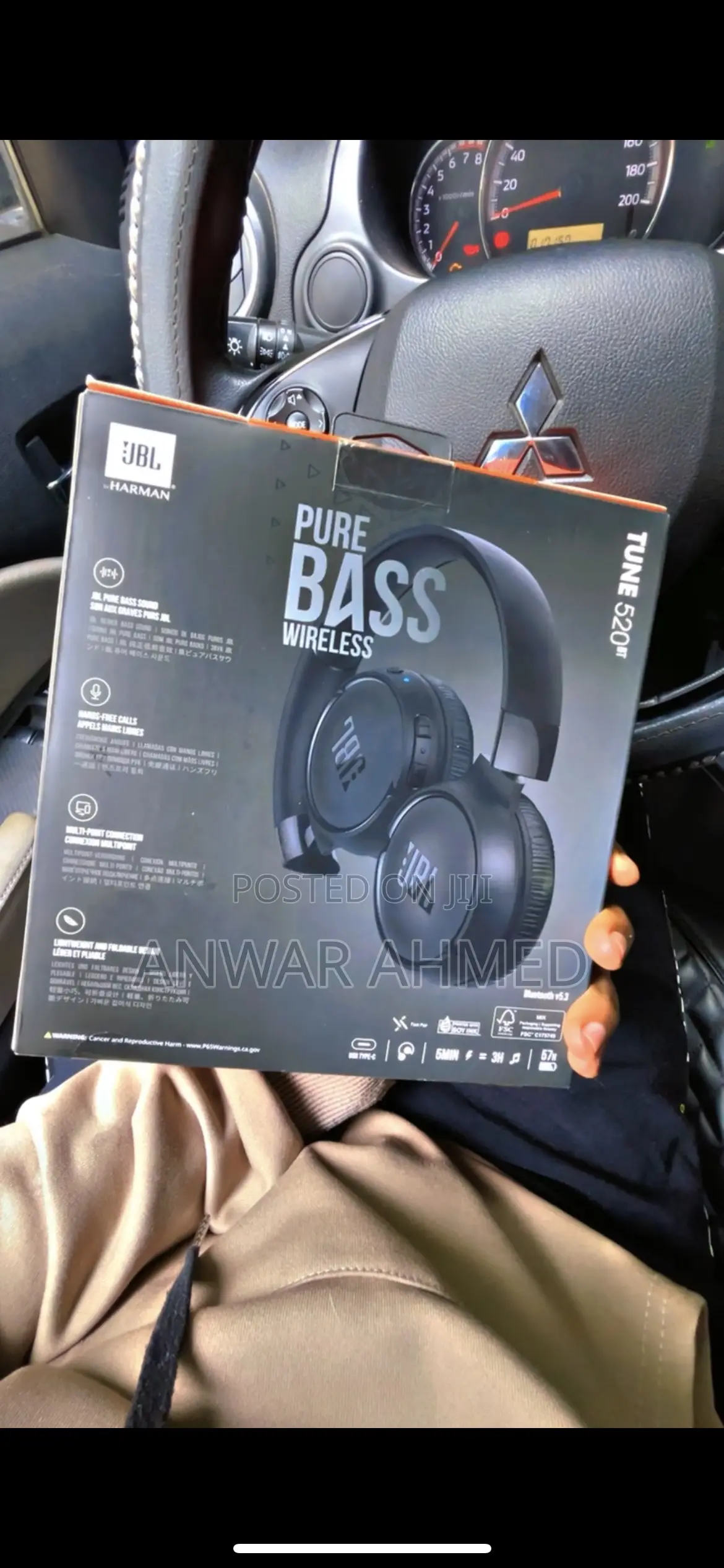 JBL Tune 520bt Pure Bass Headset