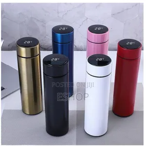 Food Grade Stainless Steel Smart Thermos With Led Light Ring Display