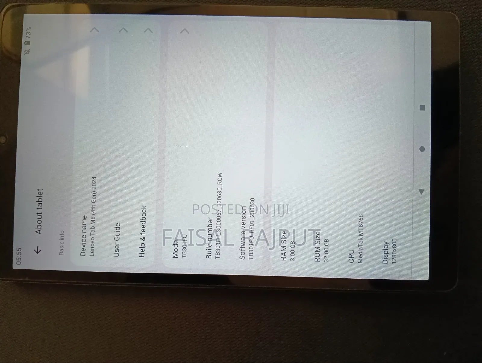 Lenovo Smart Tab M8 Wi-Fi 4 GB Gray