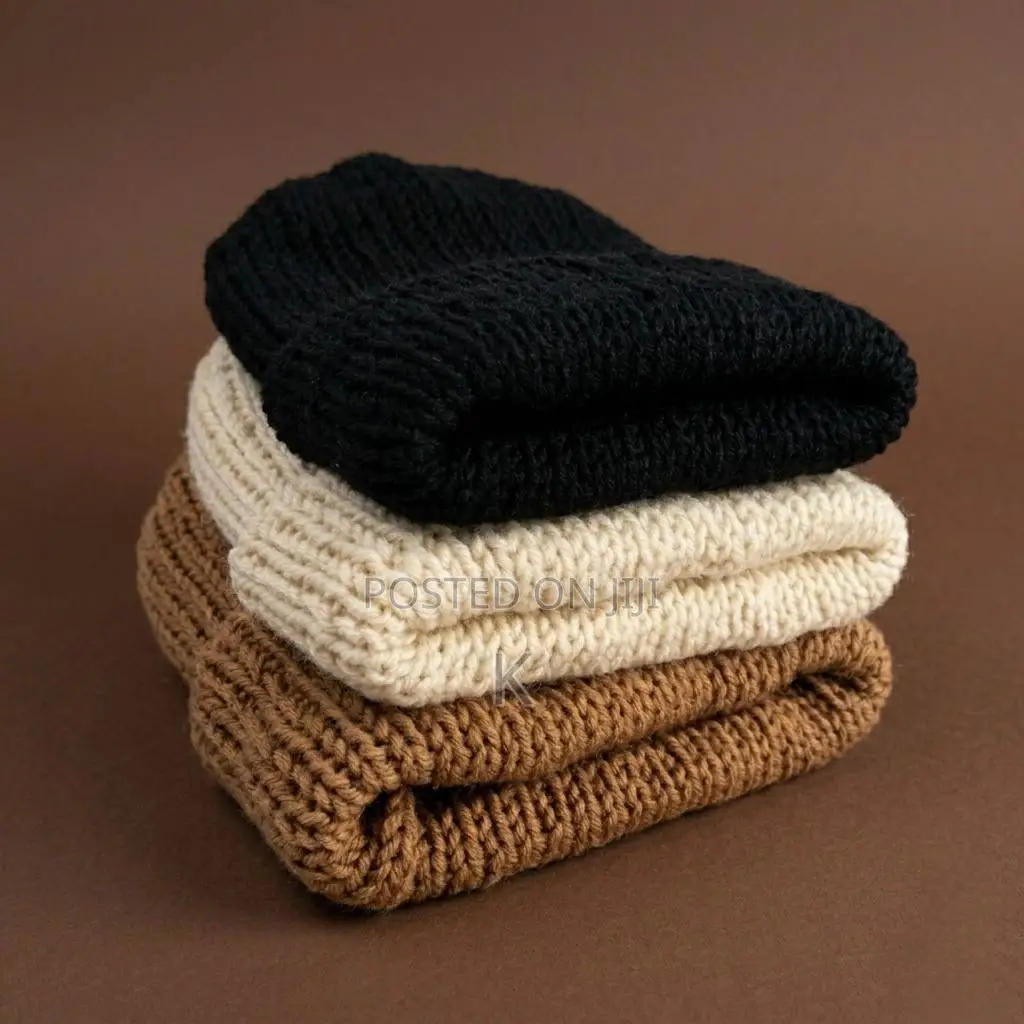 Casual Ribbed Winter Cap