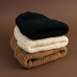 Casual Ribbed Winter Cap