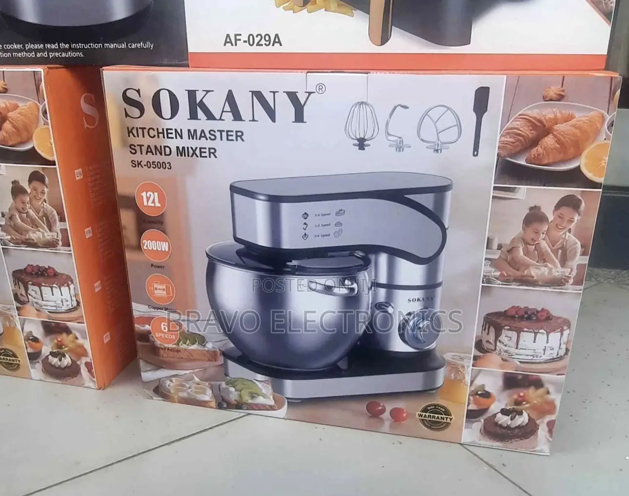 Sokany 12l Stand Mixer | 2000w High Power | Professional Kitchen Mixer