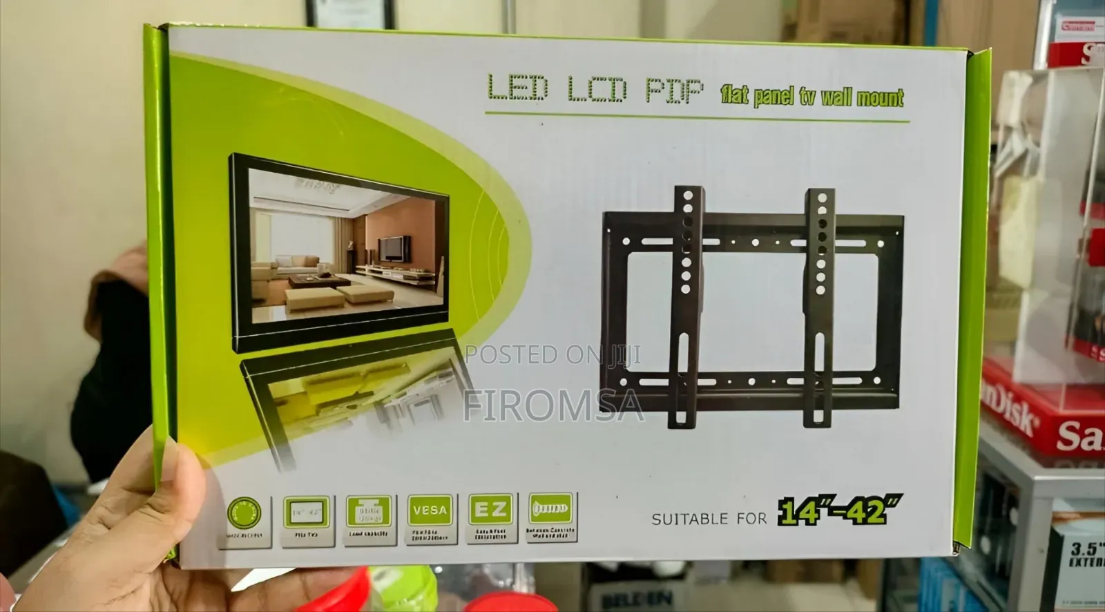 Fixed Flat Panel Tv Wall Mount Led LCD PDP Suitable for 14" - 43"