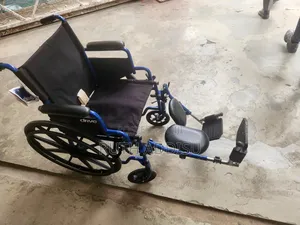 Drive Medical Blue Streak Wheelchair 18" Seat Calf Support Wheelchair