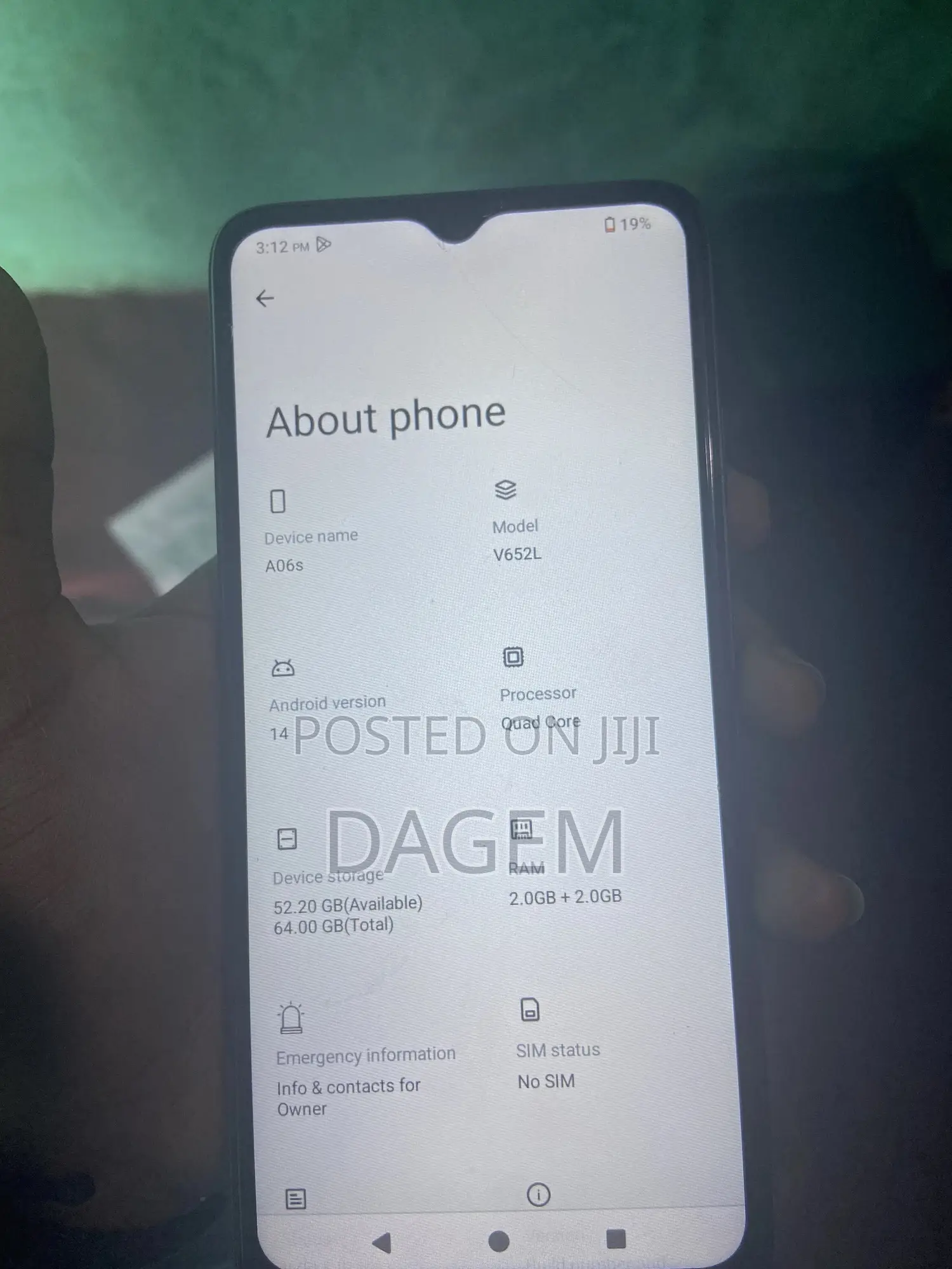 Itel A06 64 GB Black