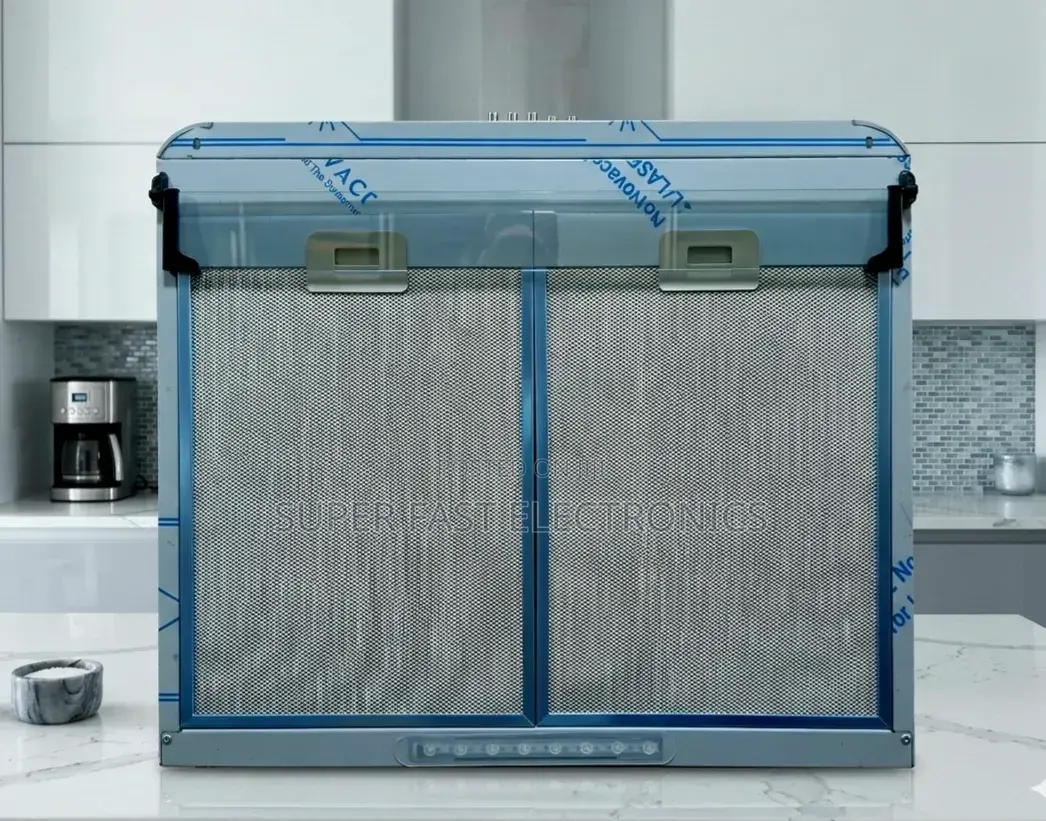 Kitchen Saker 60x60cm Slimline Kitchen Hood (Stainless Steel Blue