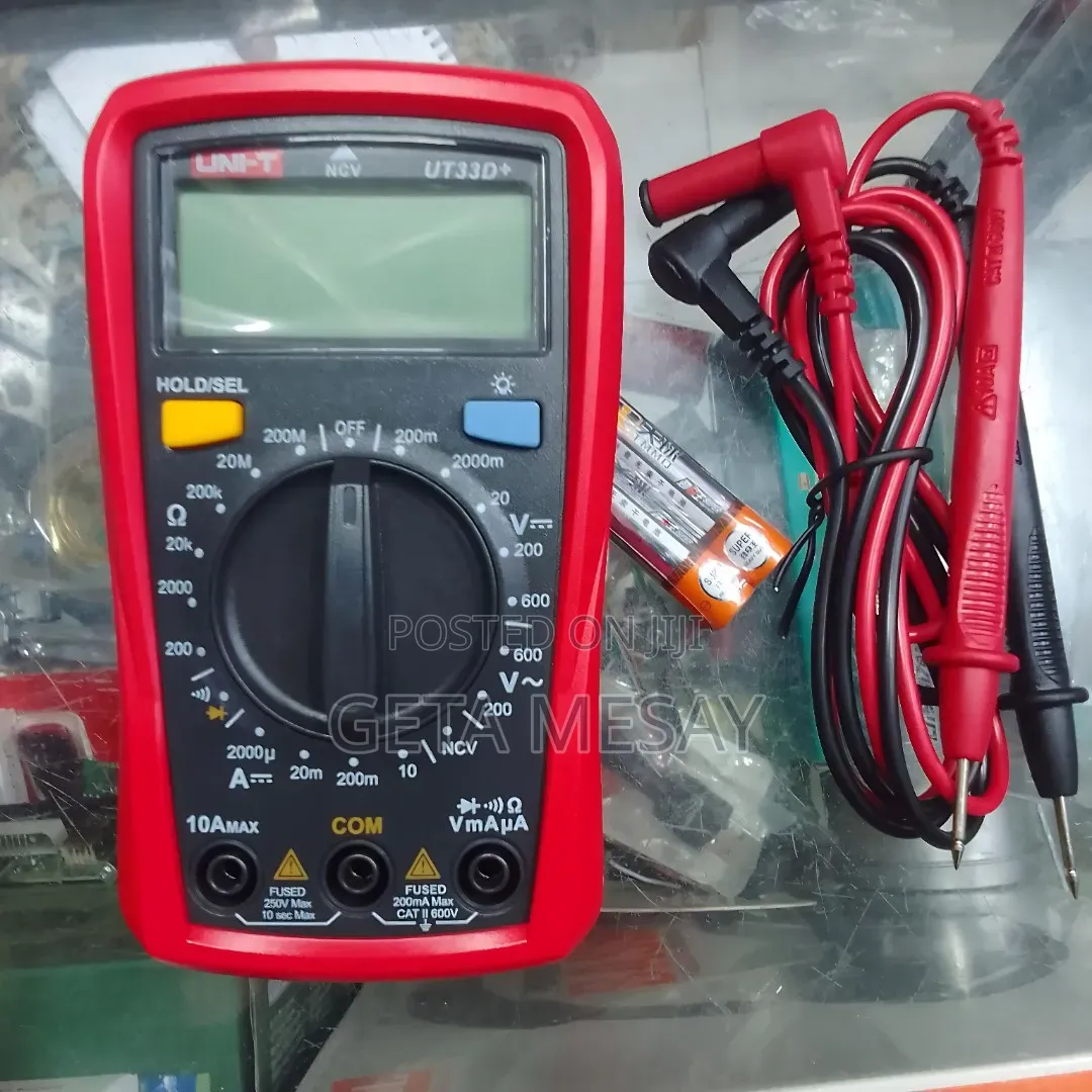 Digital Multimeter Uni-T Ut33d+ Palm Size, Ncv, Backlight, Ac/Dc, Dc