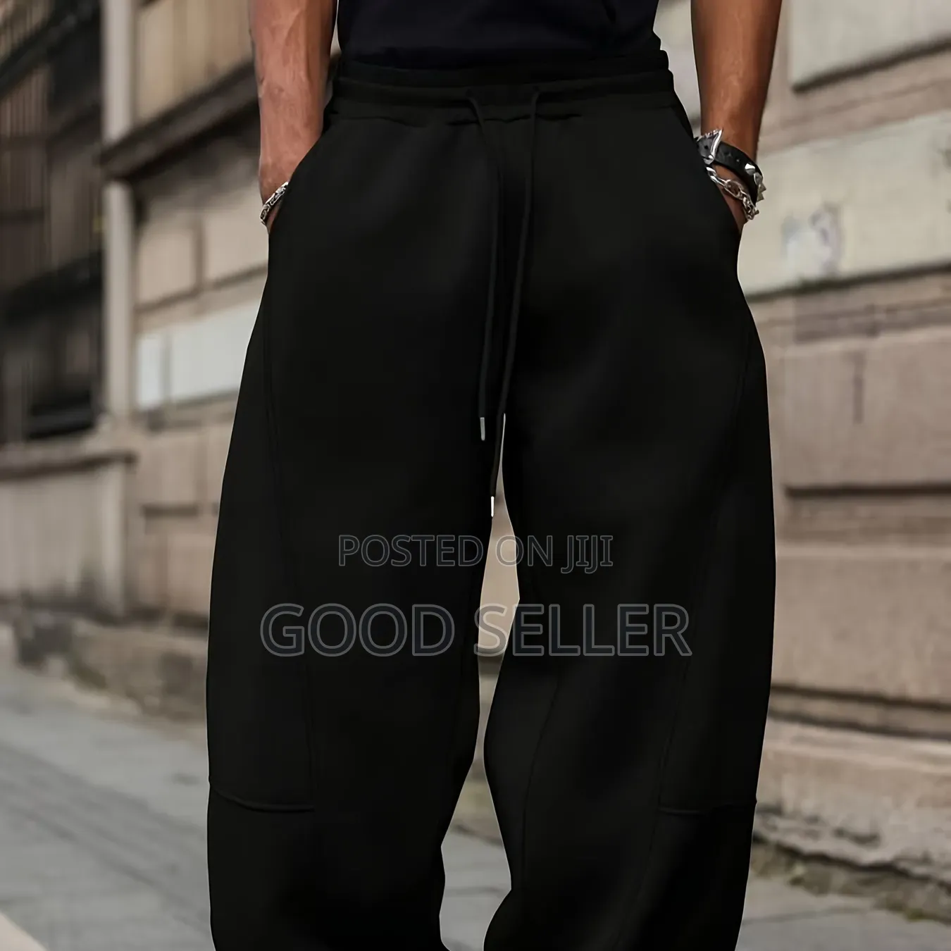 Black Baggy Sweatpants