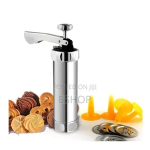 Classic Metal Cookie Press With Complete Decorating Attachment Set