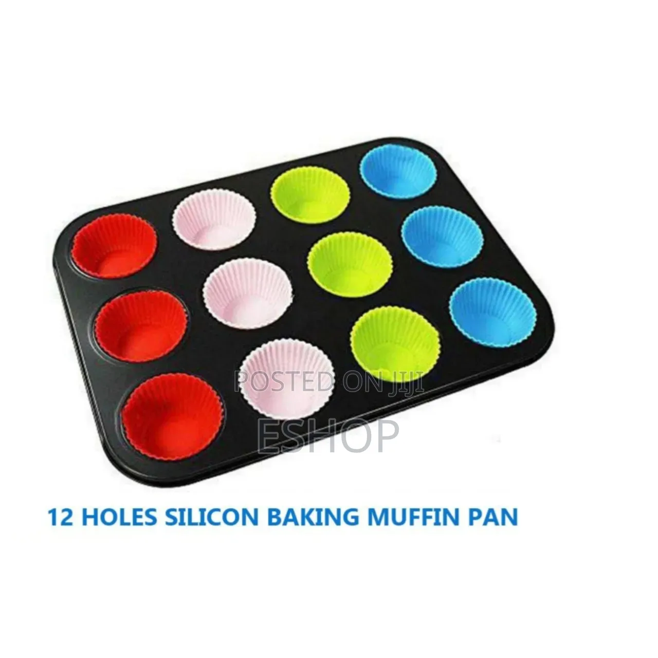 Essential 12-Cup Muffin Pan and 12 Silicone Liner Bundle F