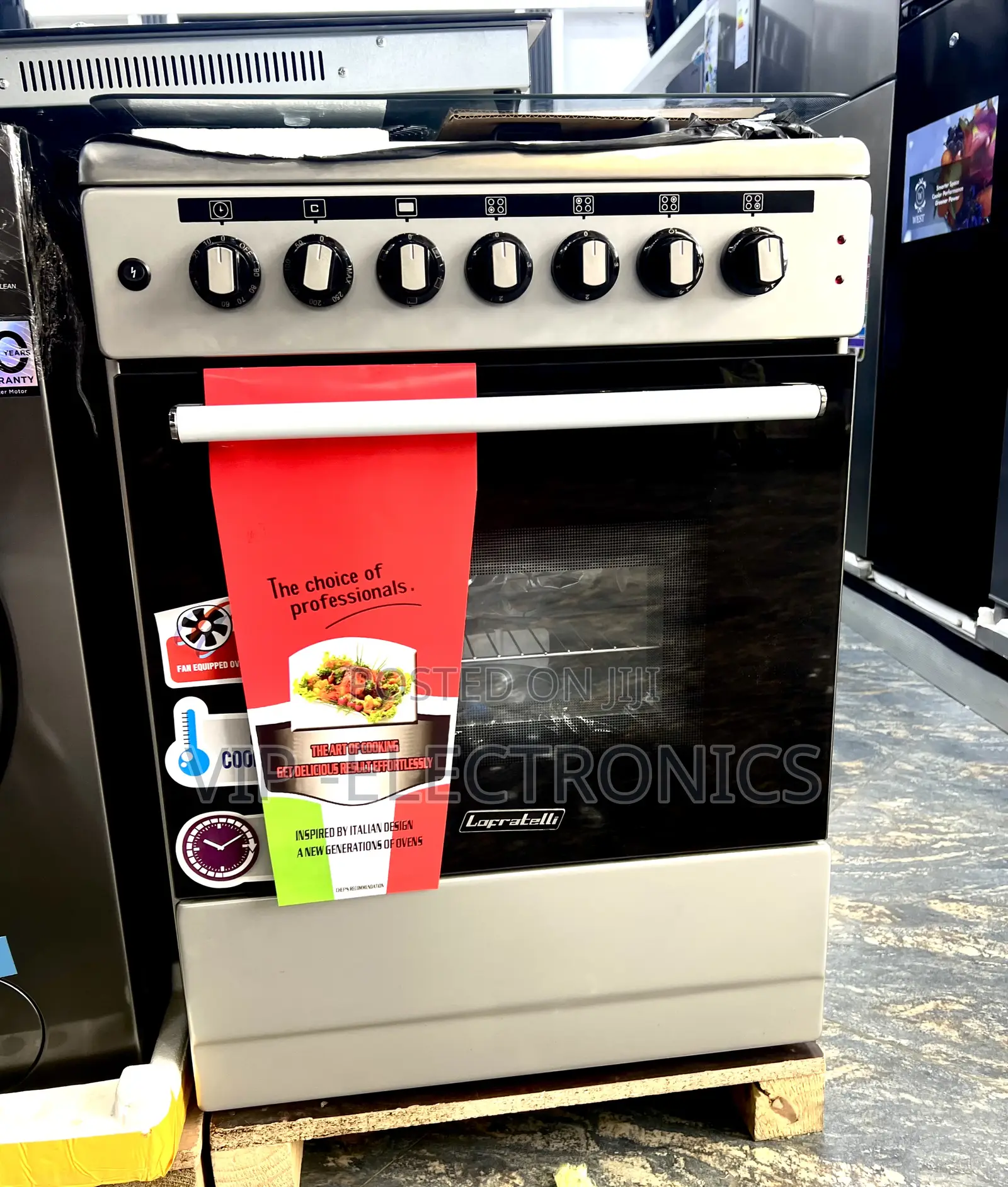 Lafratelli Oven 60x60 Free-Standing Gas Cooker and Oven (Italian Desig