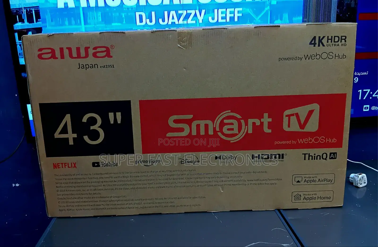 Aiwa 43 Inch Tv HDR Smart Tv With Webos Hub Ultra Hd, Dolby Audio,