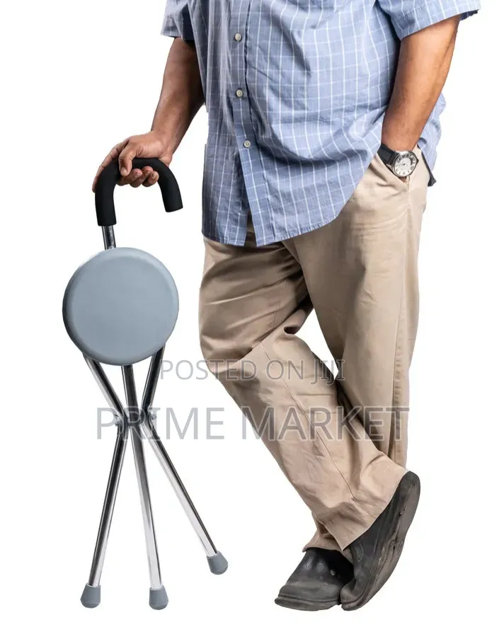 Foldable Walking Cane With Seat 2-in-1 Design➝Perfect for Elderlies