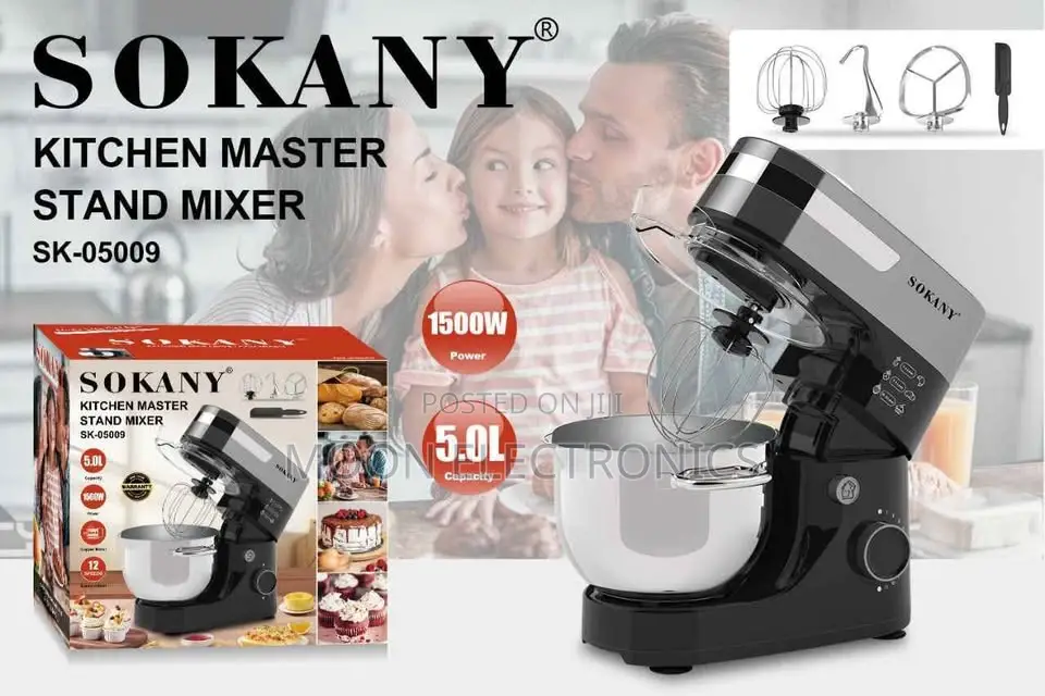 Sokany 12l Stand Mixer | 2000w High Power | Professional Kitchen Mixer