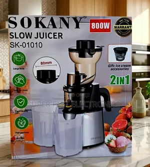 Sokany Slow Juicer 2-in-1(Sk-01010): Pure Health in Every Drop