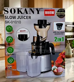 Sokany Slow Juicer 2-in-1(Sk-01010): Pure Health in Every Drop