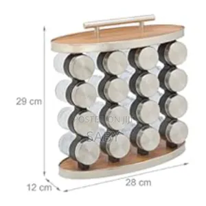 Spice Herb Jar Rack Holder Kitchen Cupboard Storage