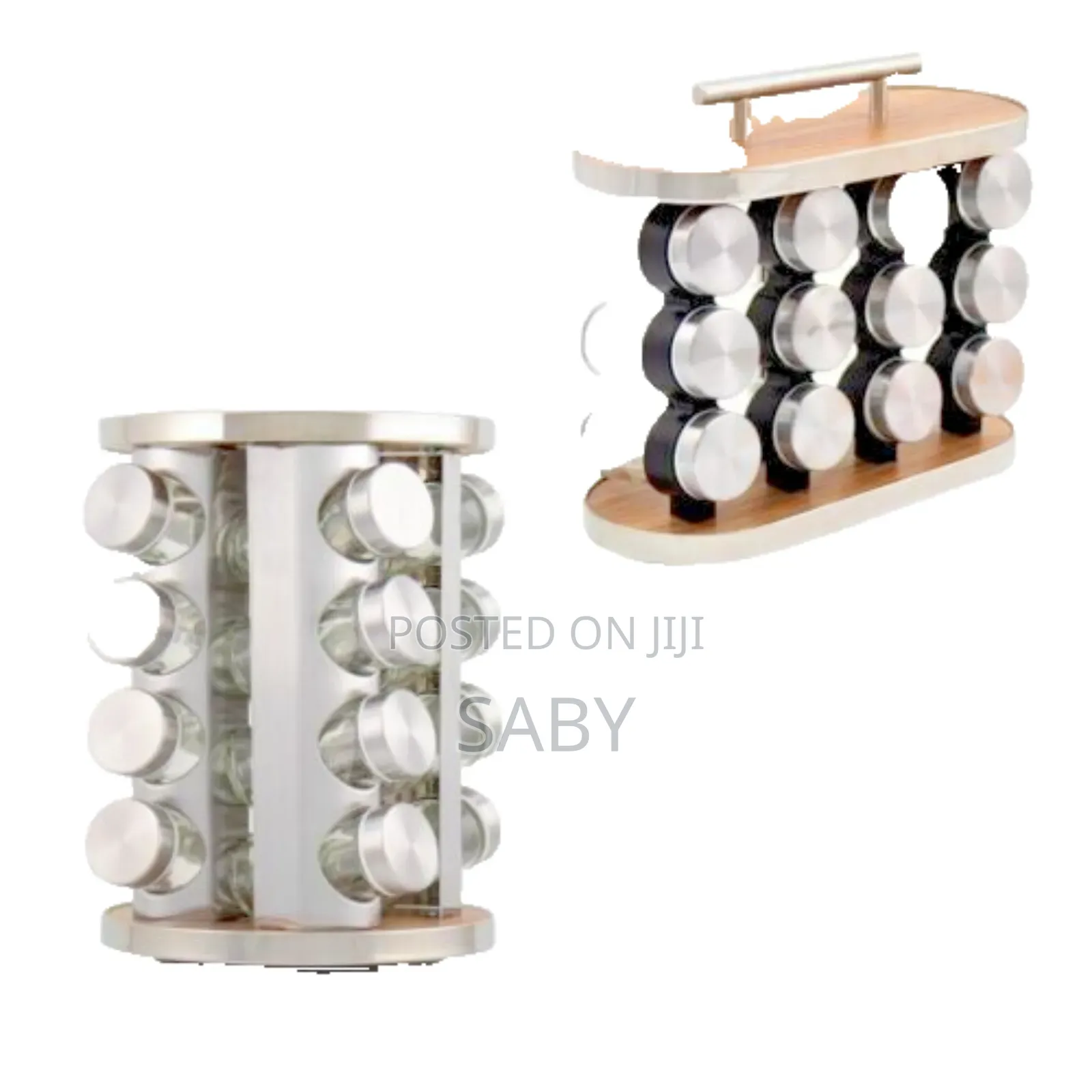 Spice Herb Jar Rack Holder Kitchen Cupboard Storage