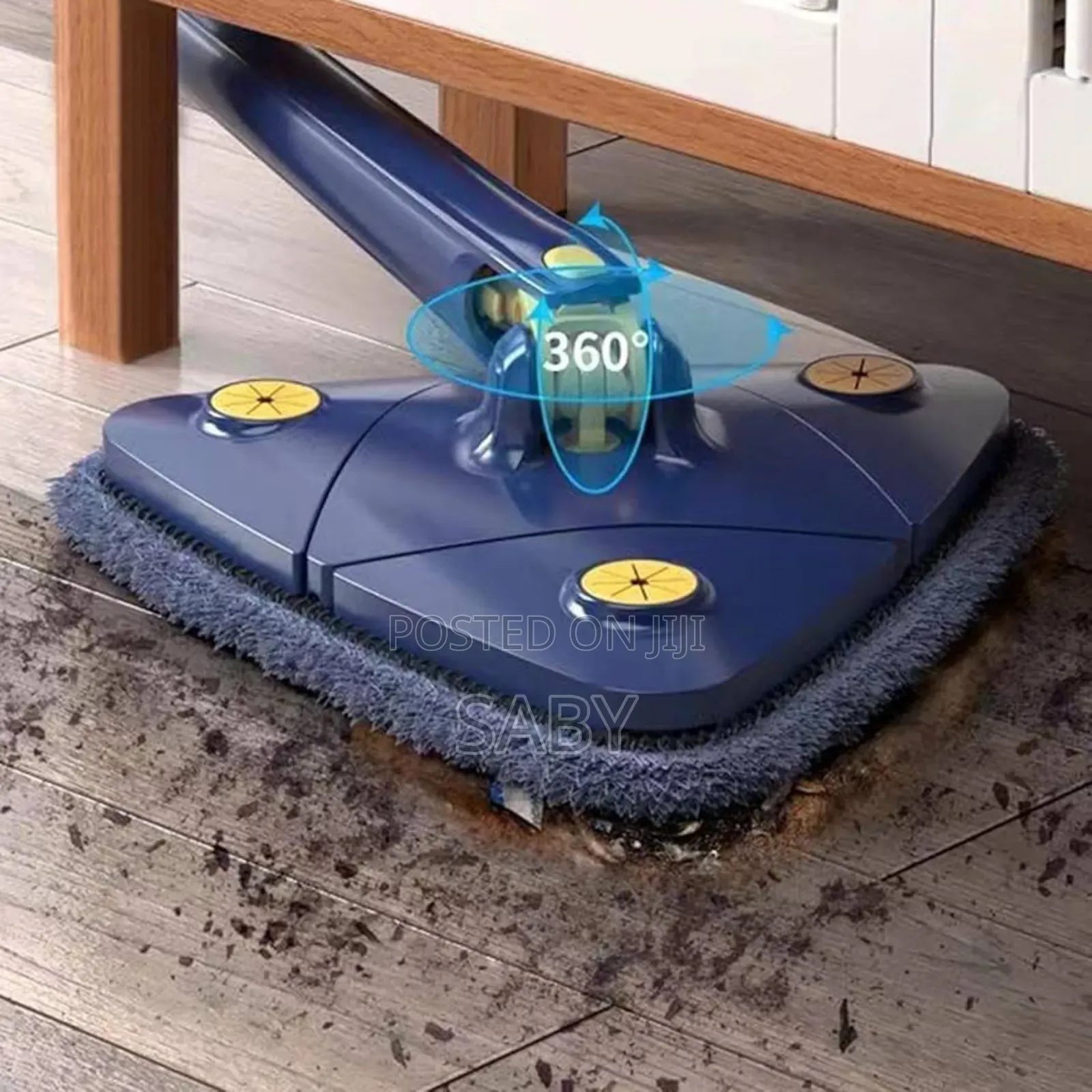 360° Rotatable Triangle Mop With Push-Pull Automatic Self Squeezin