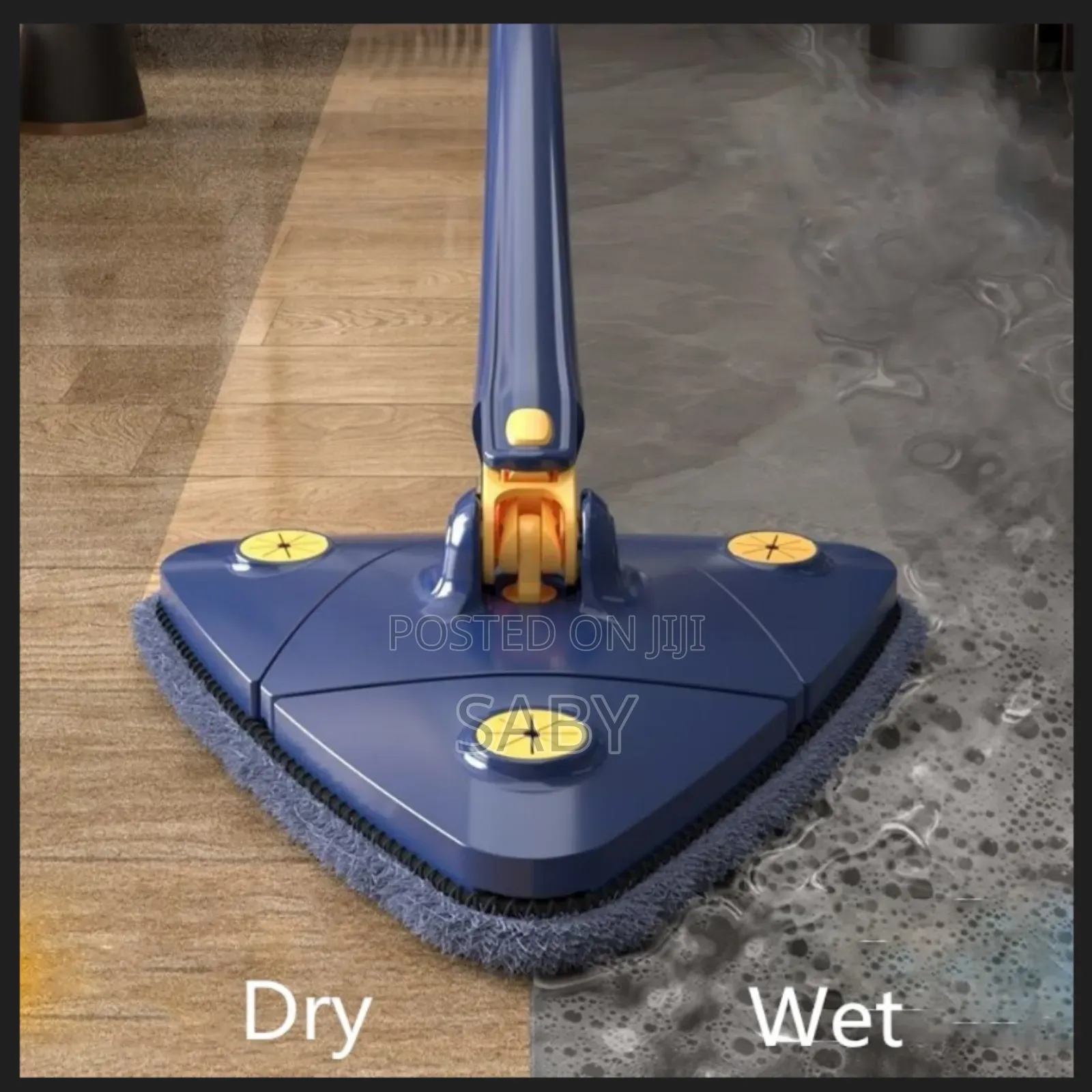 360° Rotatable Triangle Mop With Push-Pull Automatic Self Squeezin