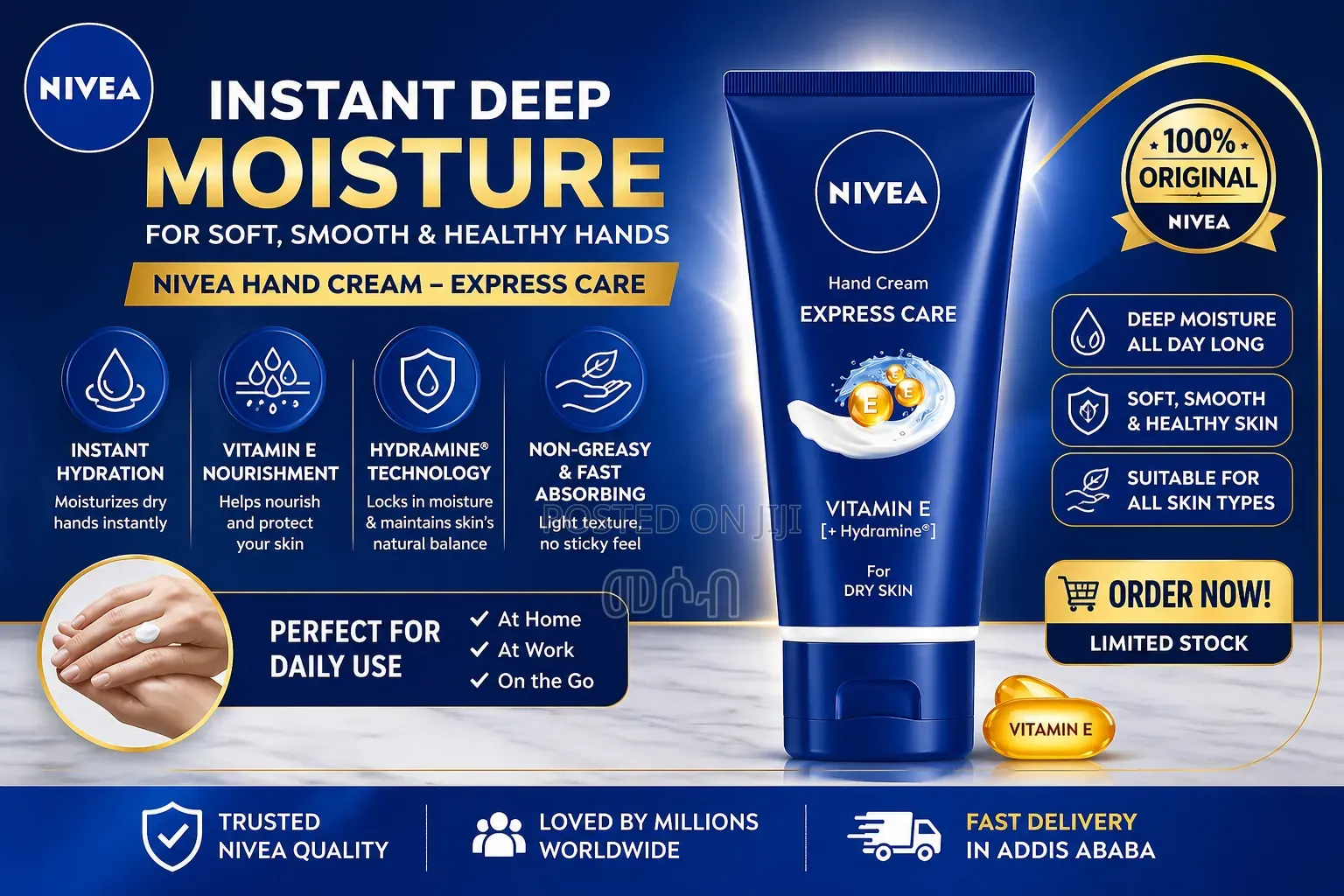 Original Nivea Moisturizing Cream – Soft Smooth Skin