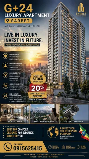 2bdrm Apartment in Addis Life Real, Lideta for sale