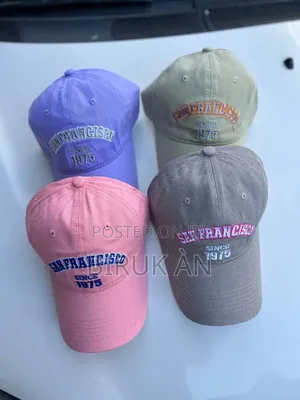 Cotton Twill Baseball Cap With "San Francisco"