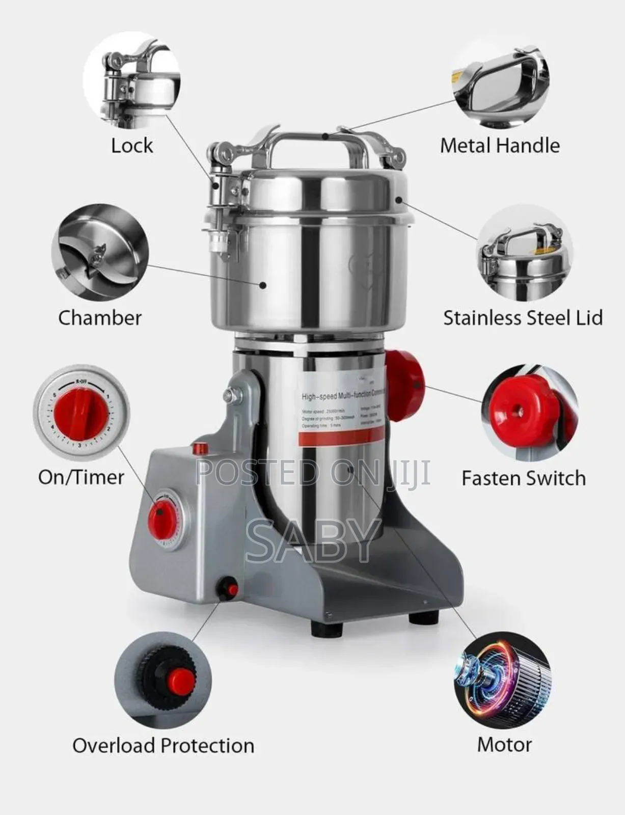 Spice Grinder Electric Grain Mill Grinder