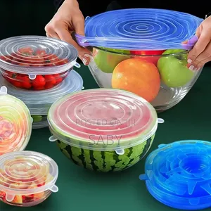 6pcs Different Specification Silicon Lids