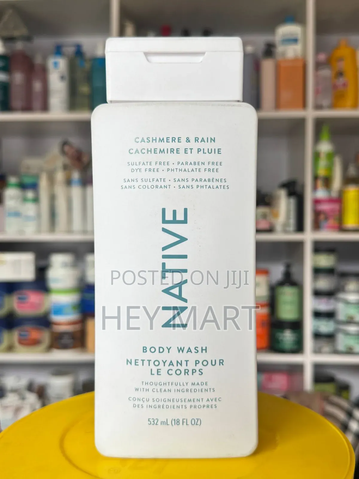 Native Body Wash in the Cashmere Rain Scent.
