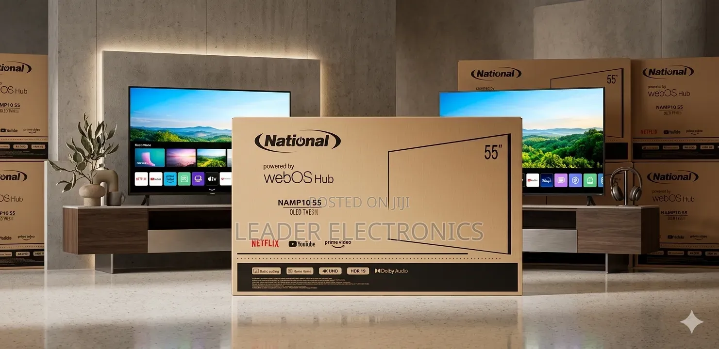 National Tv 55" Smart Webos Hub Tv – New Arrival