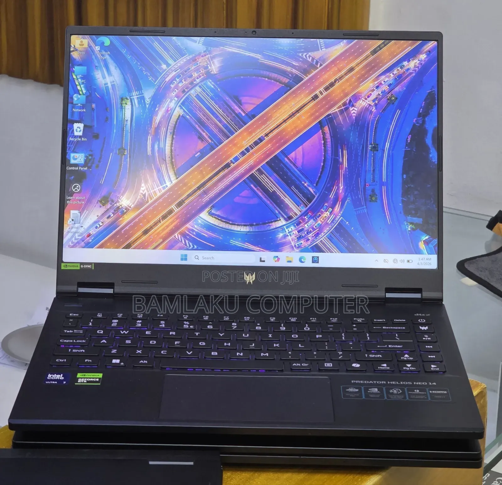New Laptop Acer Predator Helios Neo 14 16GB Intel Core Ultra 7 SSD 1T