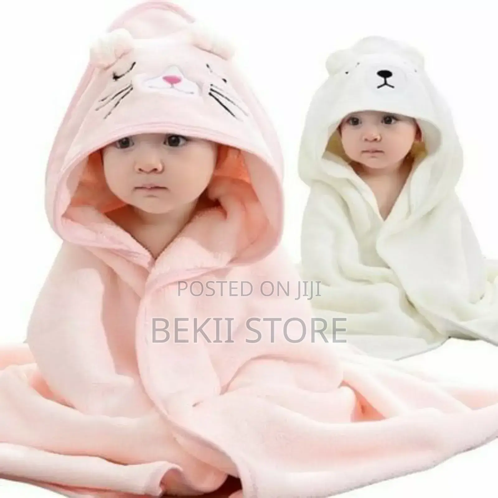 Baby Bear Hooded Towel Soft and Photo Ready የሕፃናት ፎጣ