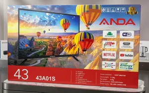 Anda Tv 43" Smart Android Tv New Arrival Double Glass Tv