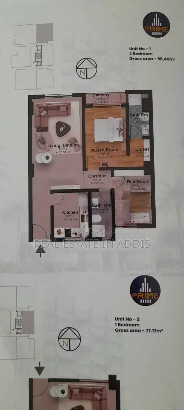1bdrm Apartment in Prime Real Estate, Bole for sale