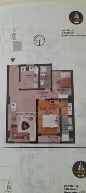 1bdrm Apartment in Prime Real Estate, Bole for sale