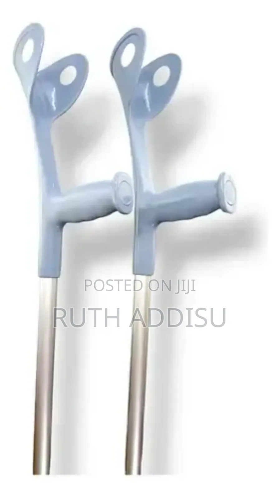 Half Cuff Forearm Crutches for Adults Made From Lightweight Aluminum