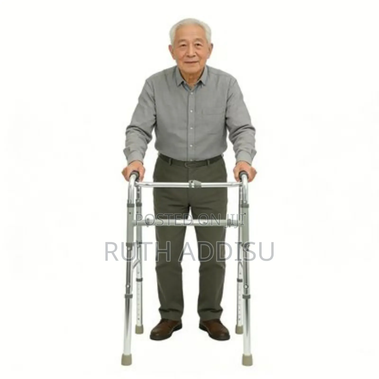Lightweight Aluminum Reciprocal Walker With One-Button Stainless Alm