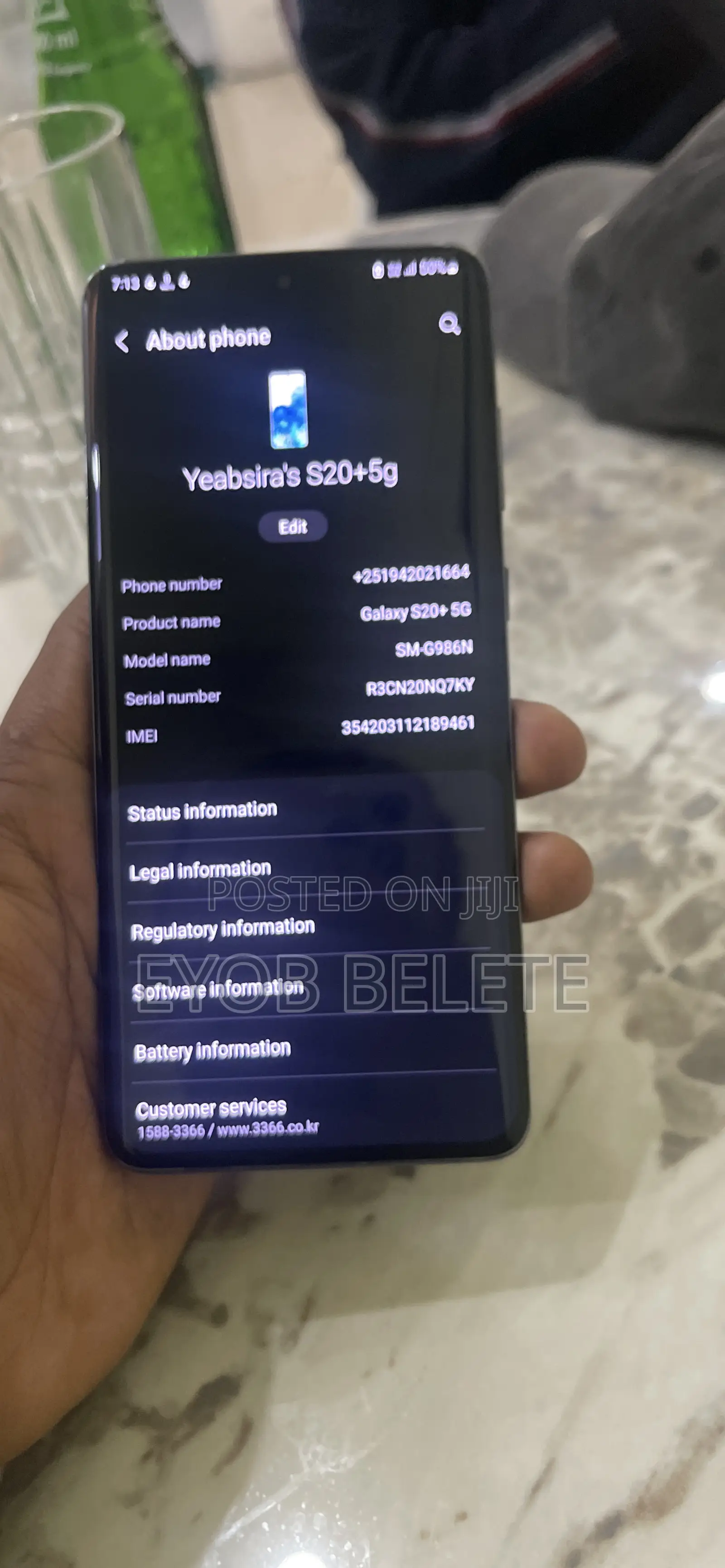 Samsung Galaxy S20+ 5G 256 GB Black