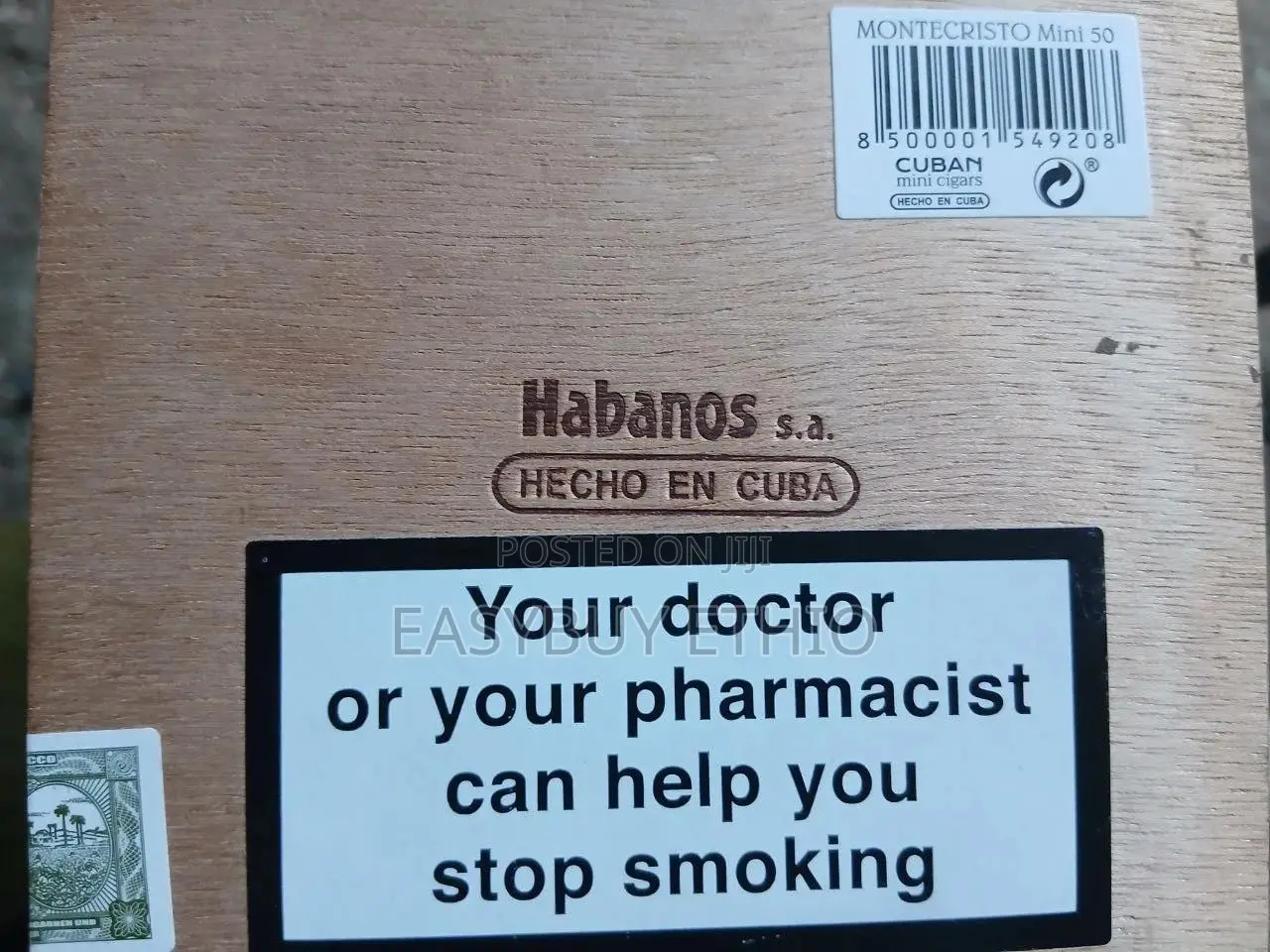 Montechristo Habans 50pc Tobacco De Cuba
