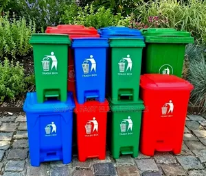 Garbage 50liter Pedal Trash Bins – Heavy-Duty Plastic Waste Recyclin
