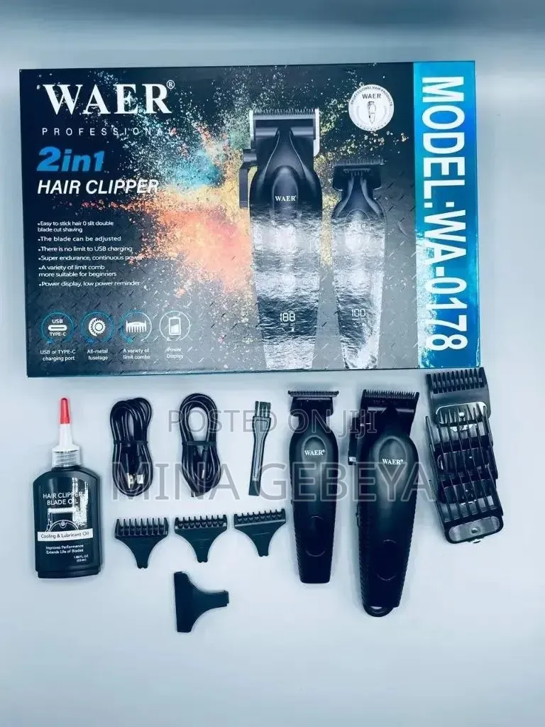 Waer Professional 2 in 1 Hair Clipper
