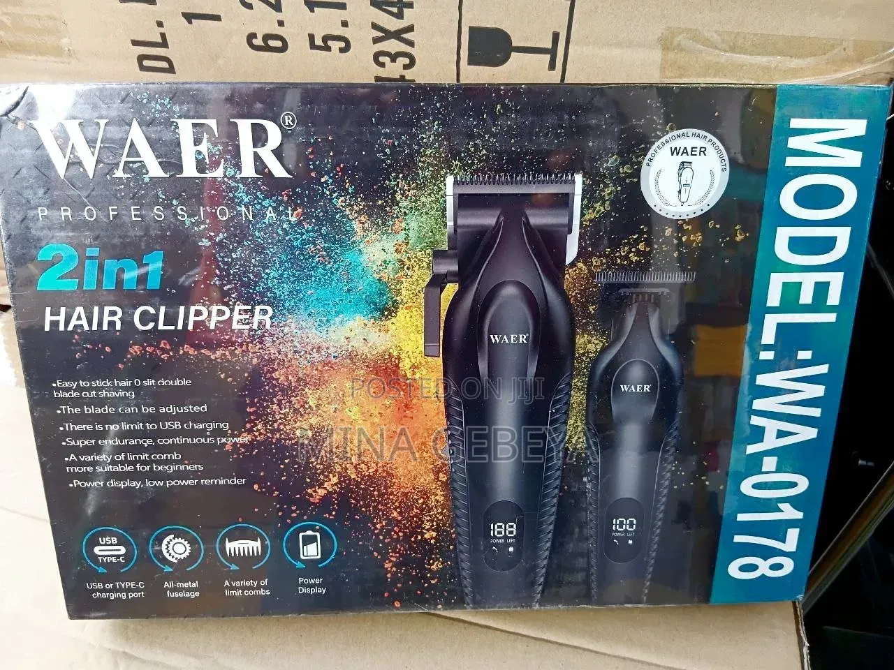 Waer Professional 2 in 1 Hair Clipper