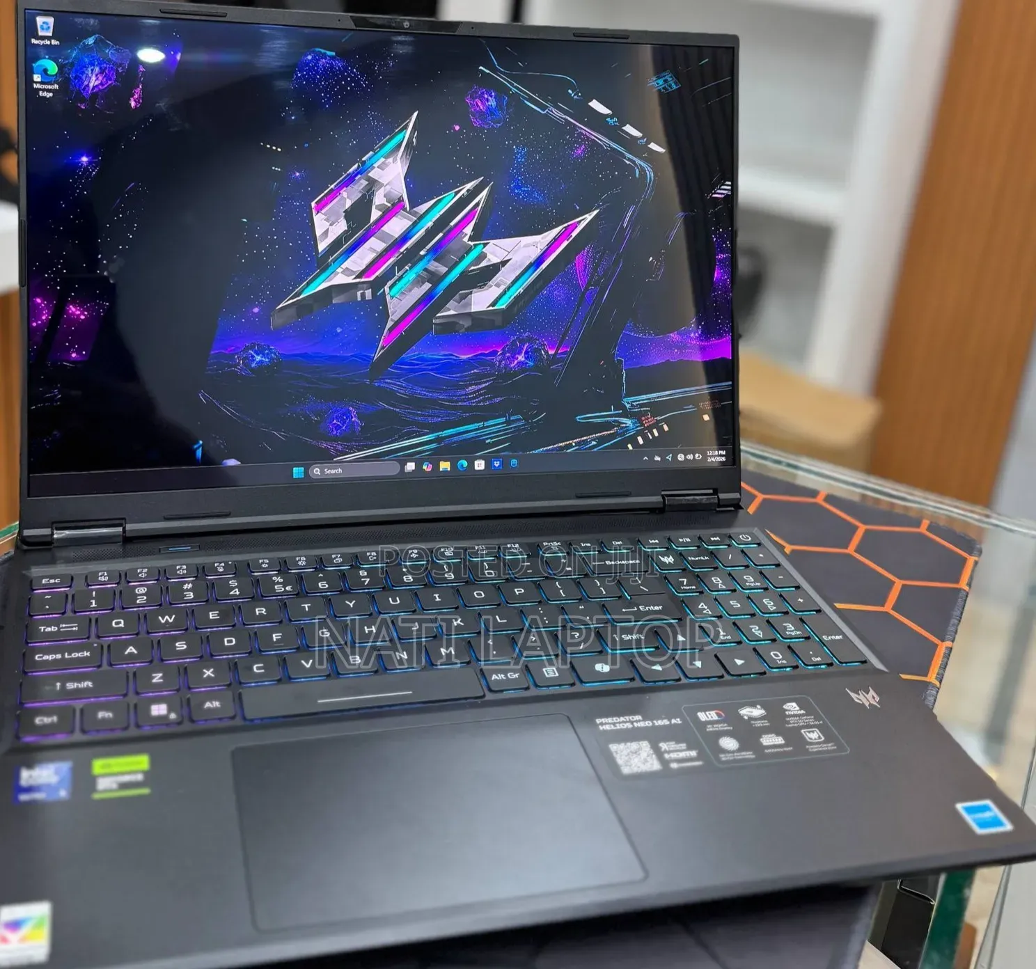 New Laptop Acer Predator Helios Neo 16 32GB Intel Core Ultra 9 SSD 1T